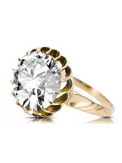 Ring Zircon 8K žlté zlato Vintage craft vrc035x-zi Art Deco